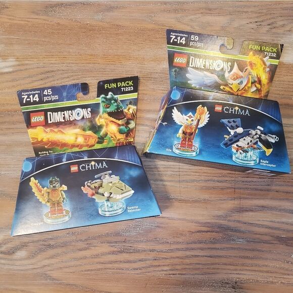 Lego Dimensions Chima Fun Packs 71223 & 71232 - Picture 1 of 7